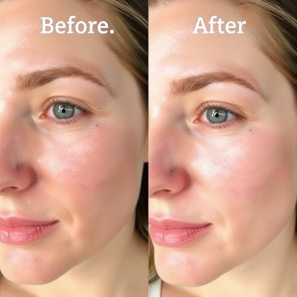 Before and after comparison showing improved skin from the 1 month vegan challenge Before and after comparison showing improved skin from the 1 month vegan challenge