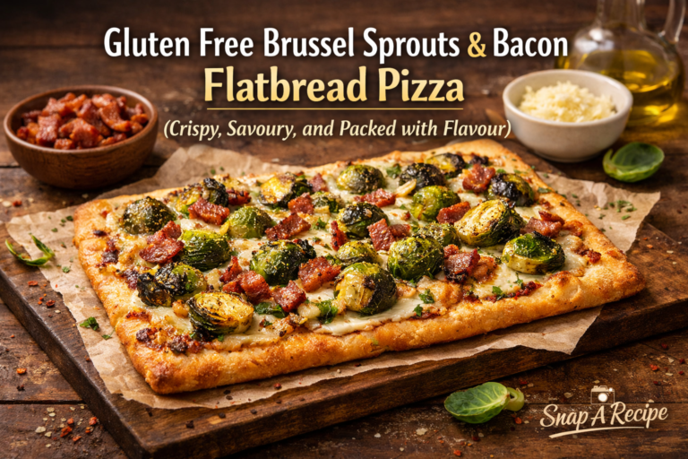 Gluten Free Brussel Sprouts & Bacon Flatbread Pizza (Crispy, Savoury, and Packed with Flavour)